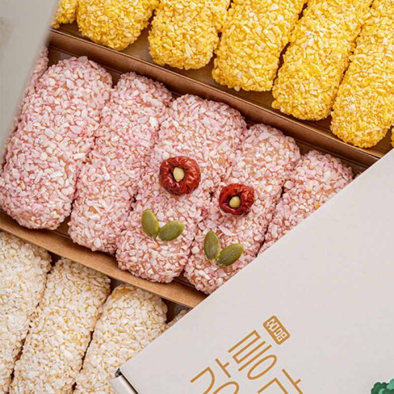 강원더몰,강릉은정한과 꽃한과1호 310g 세트 (전통 유과 수제 답례품 명절 설날 추석선물)