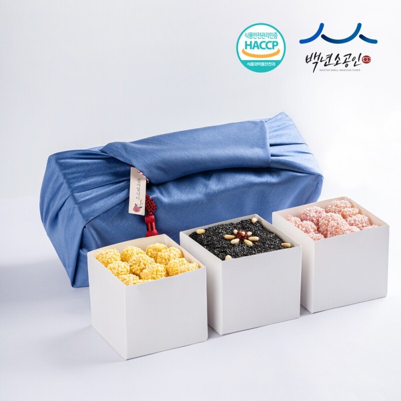 강원더몰,강릉은정한과 꽃한과2호 410g 선물세트 (전통 유과 수제 답례품 명절 설날 추석선물)