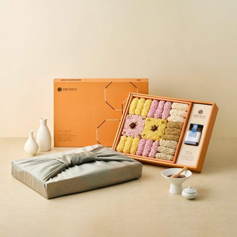 강릉몰,강릉은정한과 담화연 유과 선물세트 수제 한과 전통과자 명절 설날 추석 부모님 상견례선물