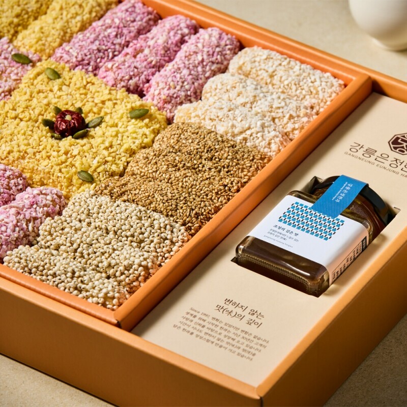 강릉몰,강릉은정한과 담화연 유과 선물세트 수제 한과 전통과자 명절 설날 추석 부모님 상견례선물