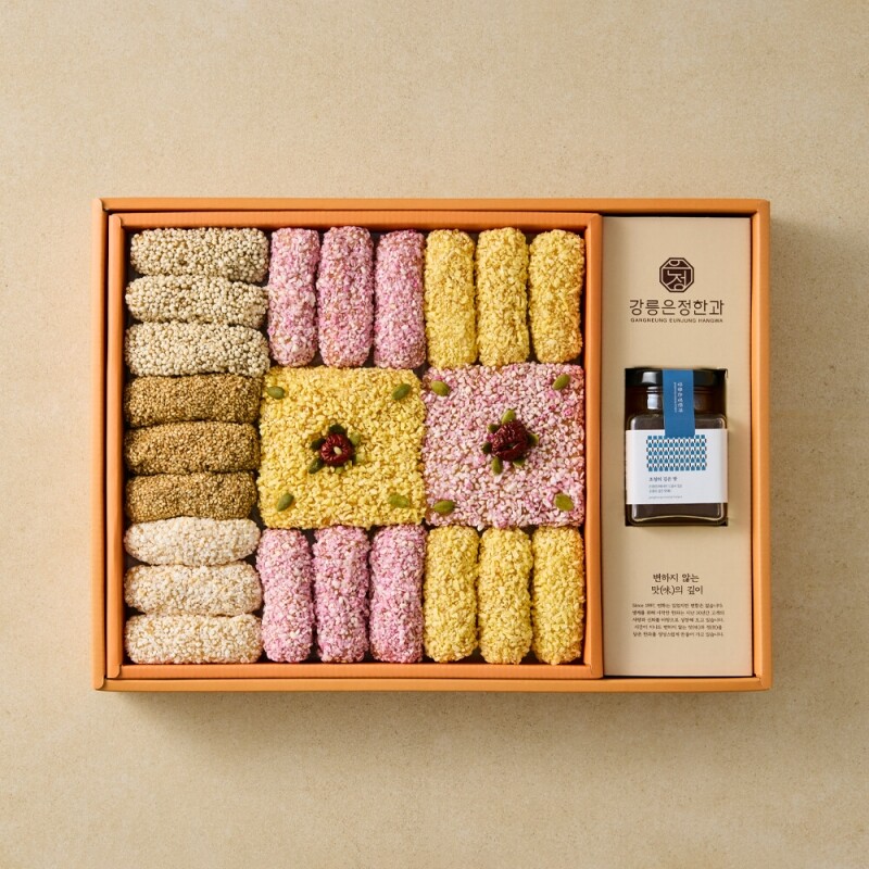 사임당에프앤비,강릉은정한과 담화연 유과 선물세트 수제 한과 전통과자 명절 설날 추석 부모님 상견례선물