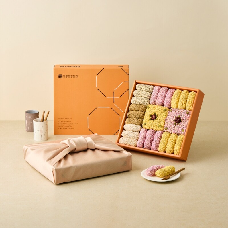 강릉몰,강릉은정한과 정담화 2호 선물세트 수제 한과 전통과자 명절 설날 추석 부모님 상견례선물