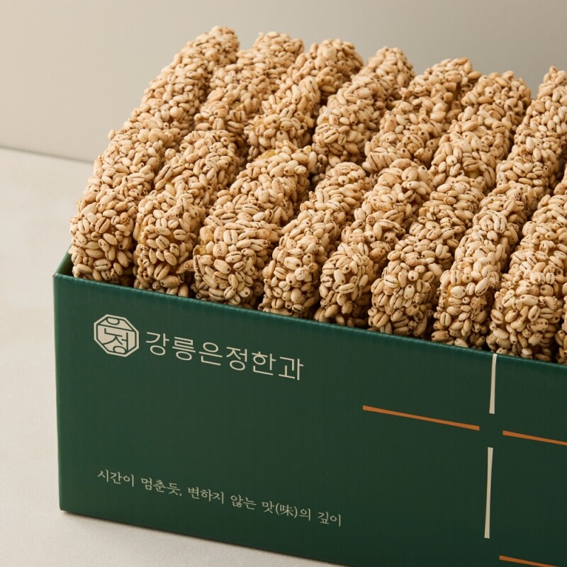 강릉몰,강릉은정한과 보리과줄 1kg(500gX2봉) (대용량 유과 답례품 명절 설날 추석 단체선물)