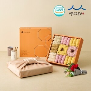 강릉은정한과 정담화 2단 선물세트 수제 한과 전통과자 명절 설날 추석 부모님 상견례선물