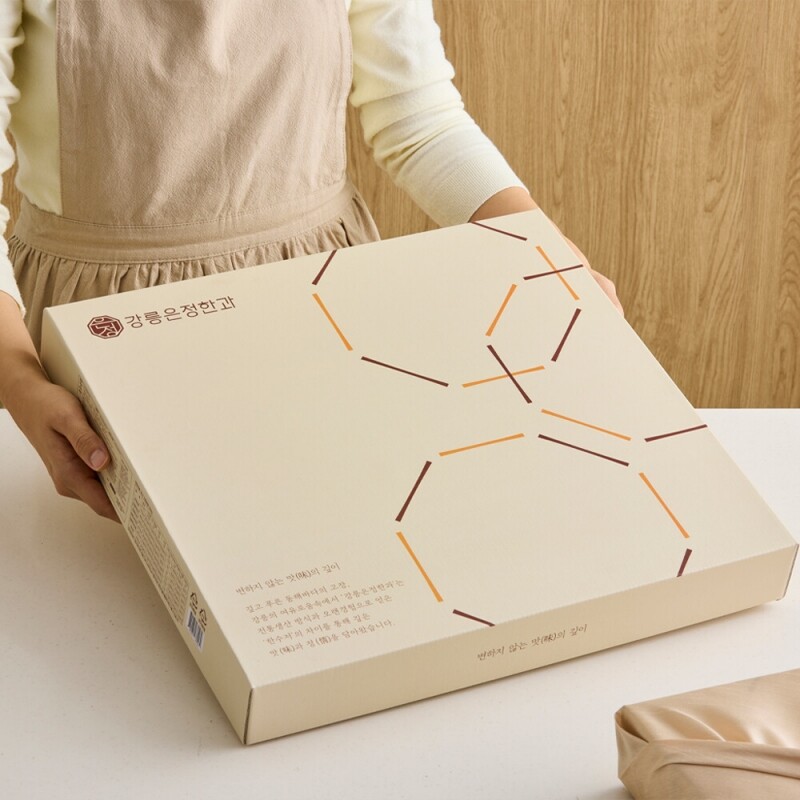 사임당에프앤비,강릉은정한과 연담화 1단 선물세트+보자기 (전통 유과 수제 한과 답례품 명절 설날 추석선물)